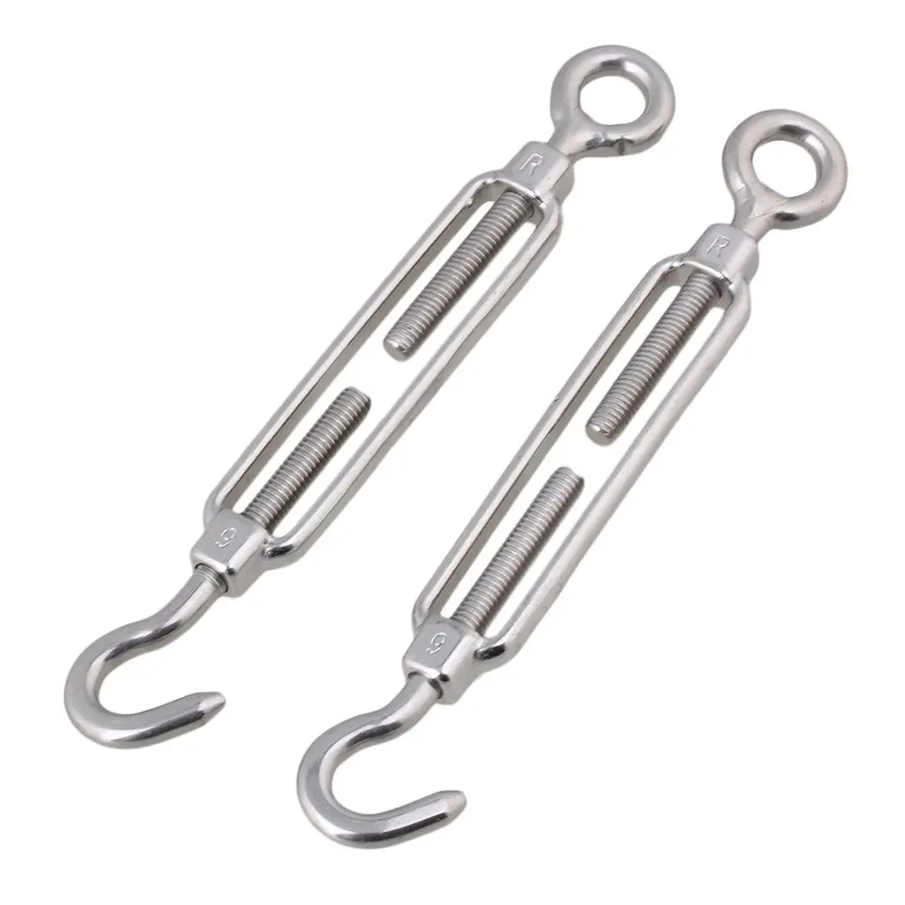 M6 Adjust Chain Rigging Hook & Eye Turnbuckle 304 Stainless Steel Pack