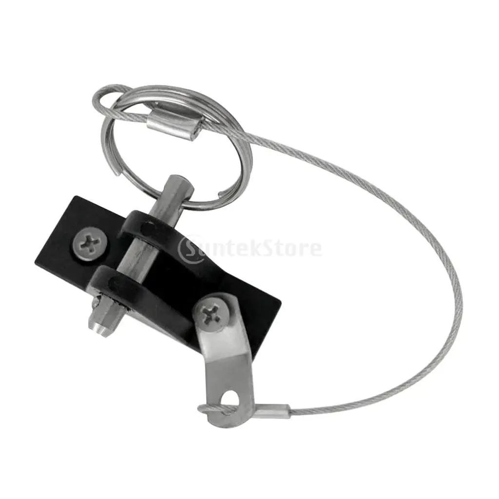 Durable Nylon Deck Hinge with Stainless Steel Quick Release Pin Lanyard for Kayak Slide Rail Anchor/Marine Boat Bimini Top