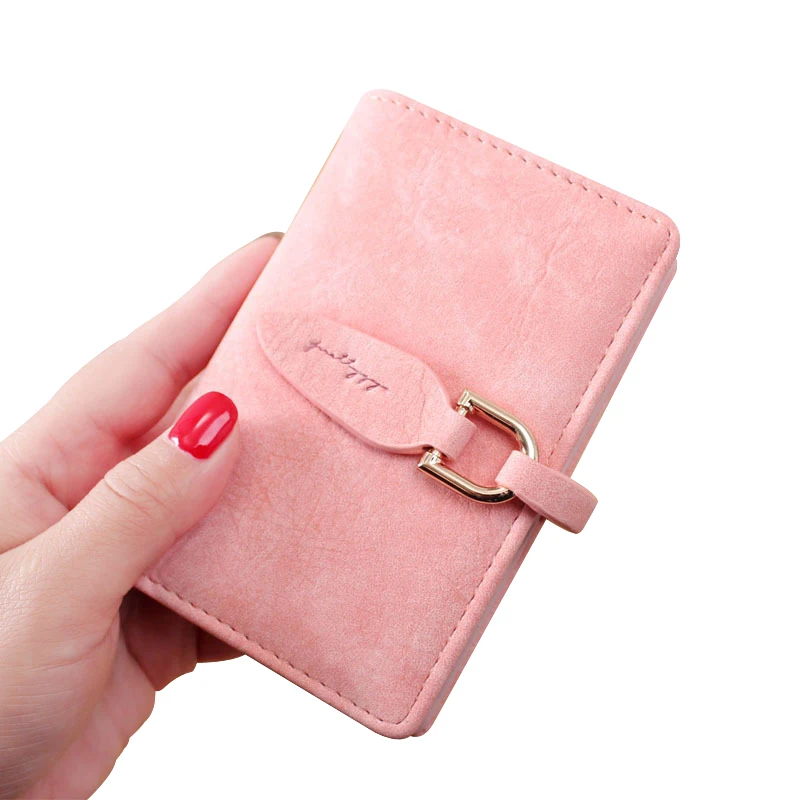 Women Card Holders Leather 20 Cards Slots Holder Wallet Leather Business Cards Holder Female ...