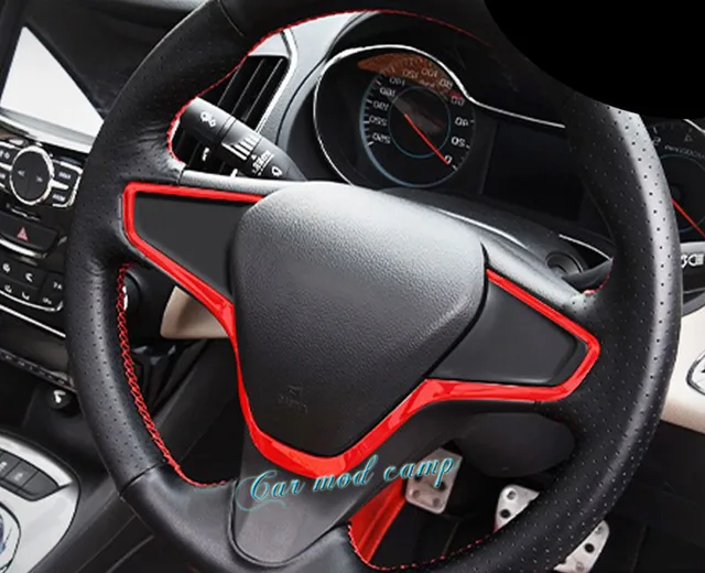 Voor Chevrolet Cruze 2017 ABS Rood Interieur Stuurwiel Decoratie ... Voor Chevrolet Cruze 2017 ABS Rood Interieur Stuurwiel Decoratie ...