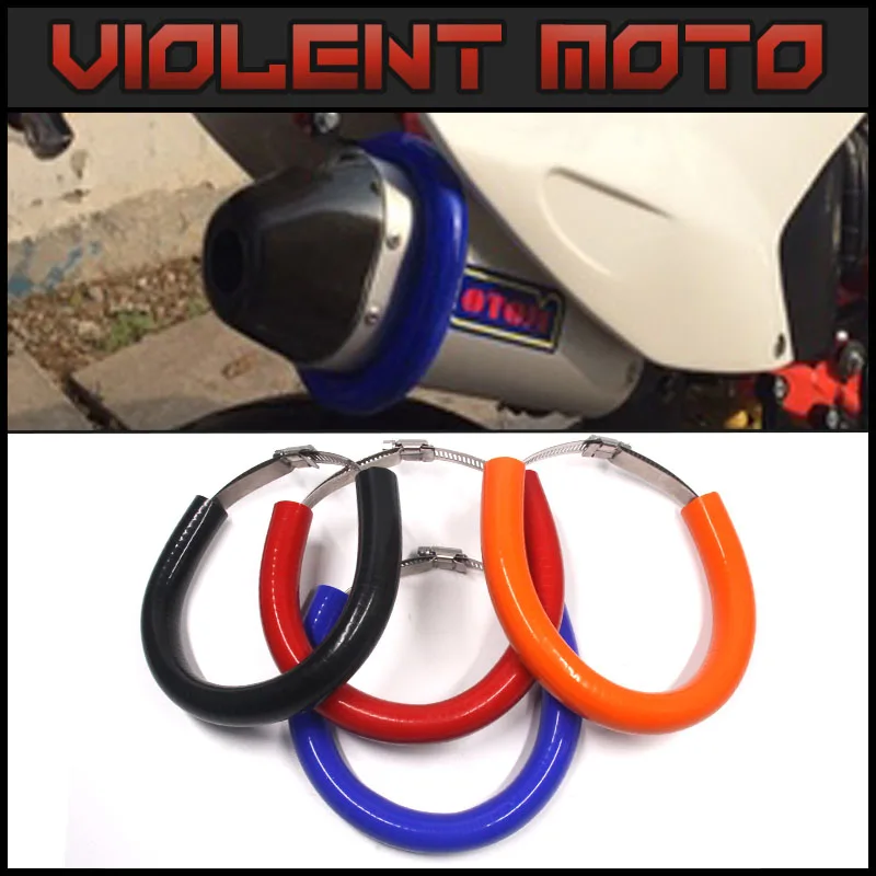 

Hot sales Motorcycle Accessories Universal Fit 100MM-160MM Oval Exhaust Protector Can Cover For HONDA CBF600N CBF600S CBF1000