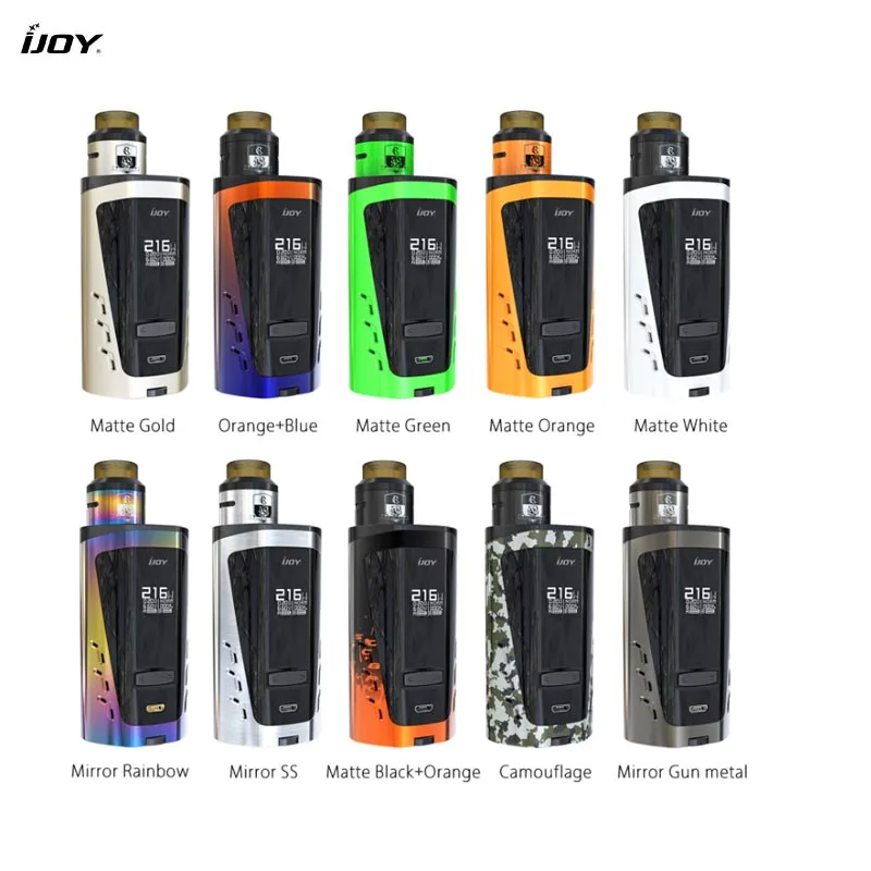 Оригинальный набор Ijoy IJOY CAPO 216 SRDA Dual 20700 Squonker Kit 5 216W комплект электронных сигарет с