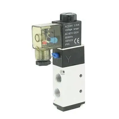 

AC 220V 50/60Hz 3.5VA 4V210-08 4W 2 Position 5 Way Solenoid Valve