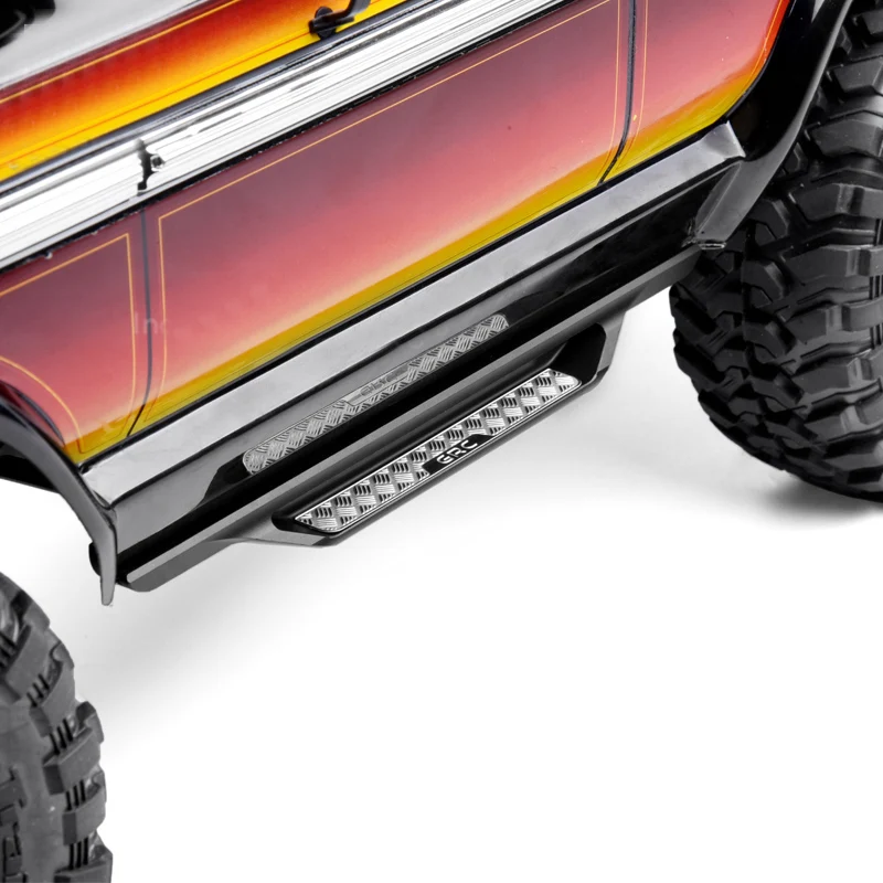 

1Set TRX4 Ford Metal Side Bar Steel Body Shell Anti-skid Plate Pedal Steel Side Pedals Kit for BRONCO TACTICAL UNIT DEFENDER
