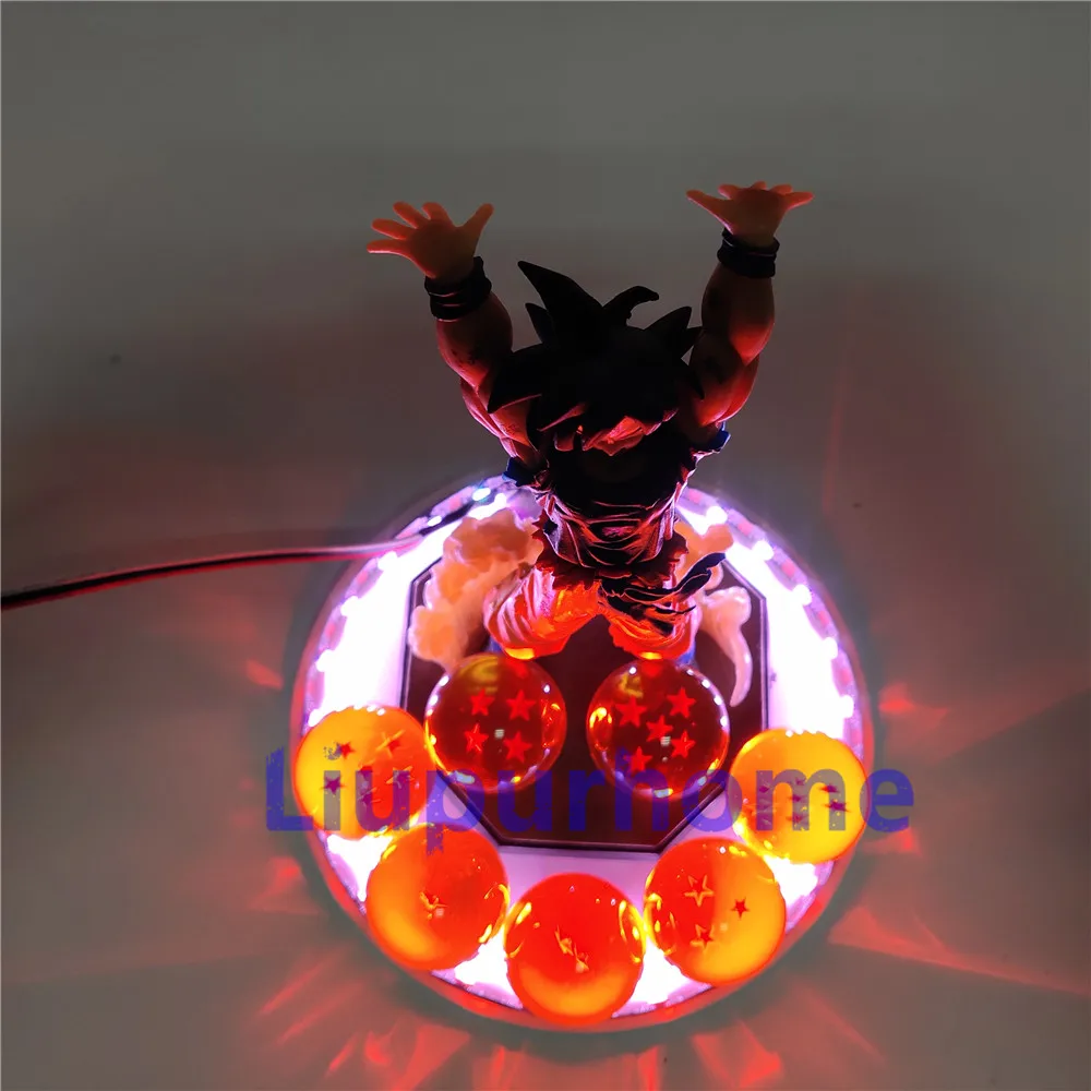 Dragon Ball Z рисунок Сон Гоку Genki DamaSpirit бомба DIY Ночной светильник хрустальный шар Dragon Ball и super Goku бомба духов Lamparas игрушка