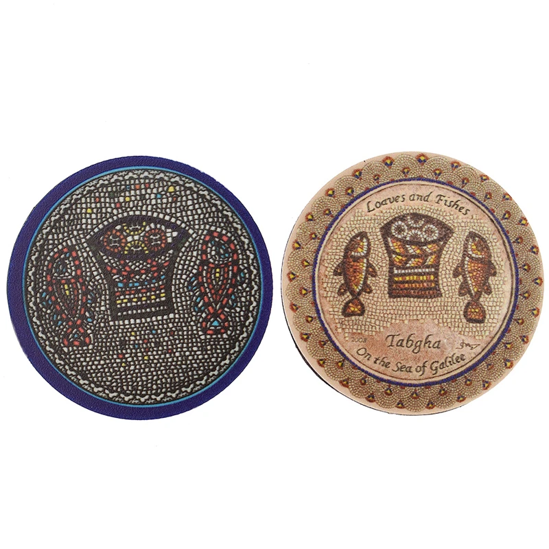 

Lychee Jerusalem Greetings Fridge Magnets Acrylic Round Shaped Refrigerator Magnet Travel Gift Home Kitchen Decoration