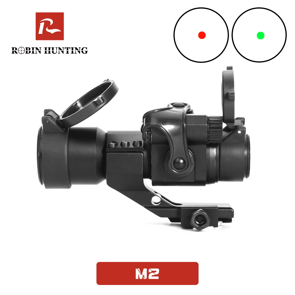 

M2 Hunt Red Green Dot Adjustable Optical Sight For Hunting 20mm M2 Riflescope Collimating Sights Tractical Red Green Dot Sight