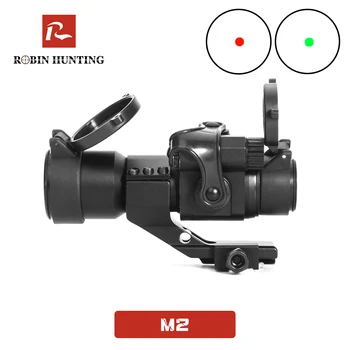 

M2 Hunt Red Green Dot Adjustable Optical Sight For Hunting 20mm M2 Riflescope Collimating Sights Tractical Red Green Dot Sight