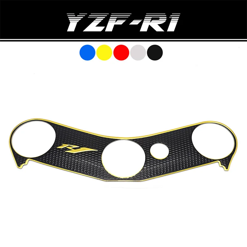 Moto Pad Triple Tree Top Triple Clamp Yoke Motorcycle Sticker Case For YAMAHA YZF1000 YZF-R1 YZFR1 YZF R1 2005 2006 2007 2008