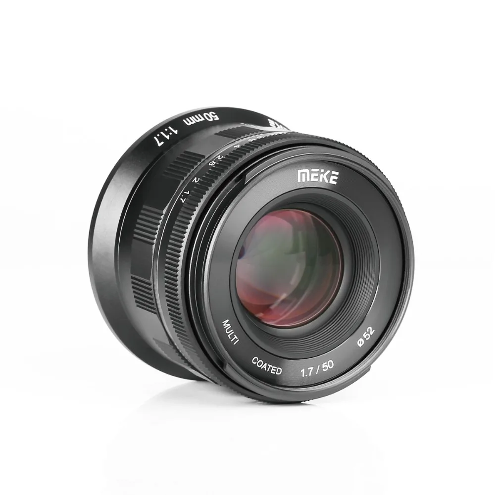 Meike 50 мм f/1,7 объектив с большой апертурой ручной фокусировки для Nikon z-крепление беззеркальных камер Z6 Z7 с полной рамкой