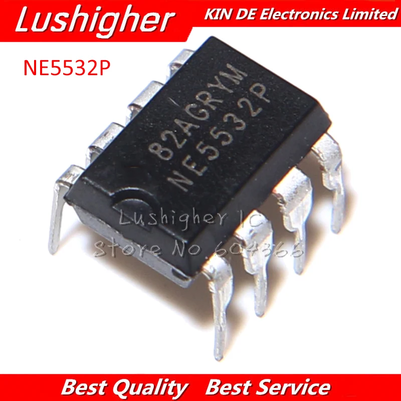 20Pcs NE5532P NE5532 DIP-8 Dual Low Noise Op-Amp TI IC new CF