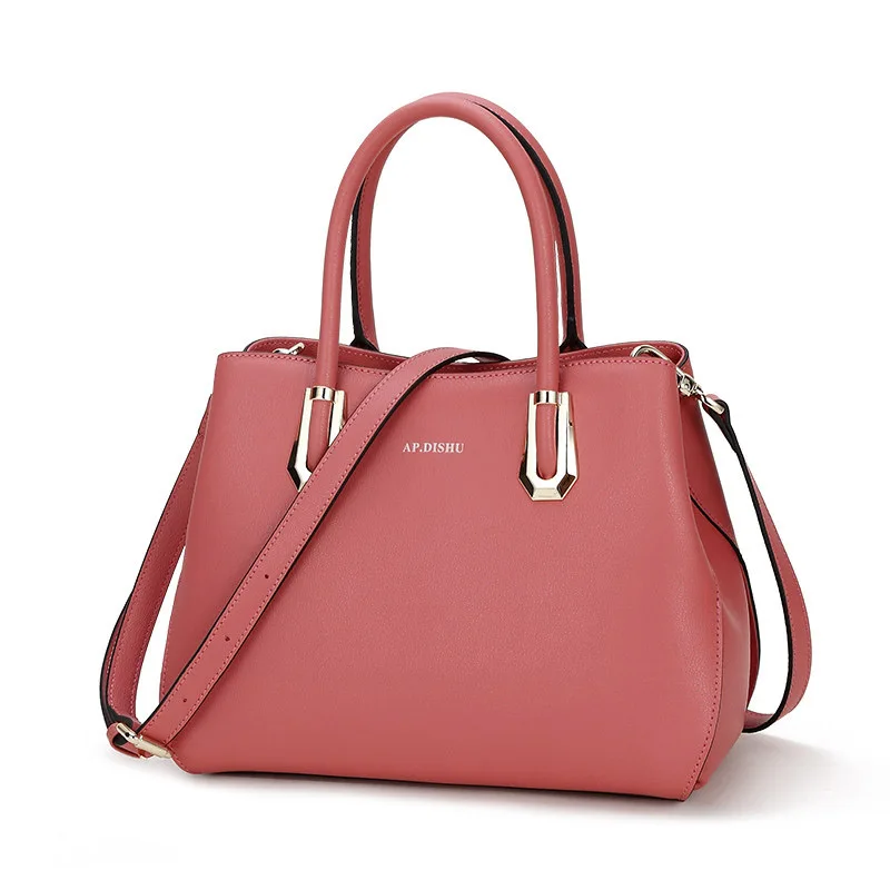 New Genuine Leather luxury handbags women bags designer leather simple business dinner fashion mother handbag