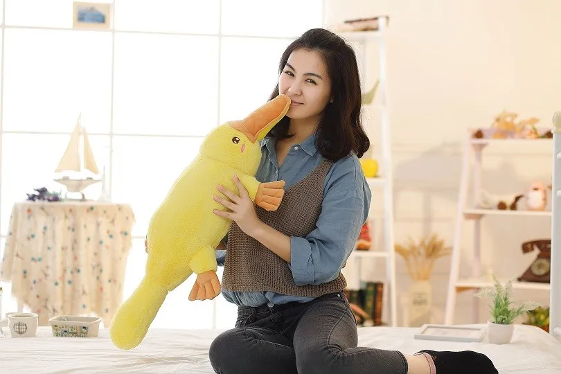 Новые мягкие супер удобные большие размеры утконосы плюшевые игрушки Животные Кукла «Утконос» детские подарки на день рождения подарок для девочек