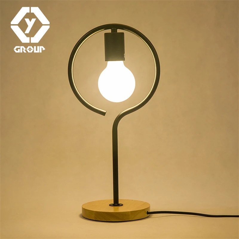 Oygroup затемнения настольная лампа ночник Настольный светильник Винтаж черный