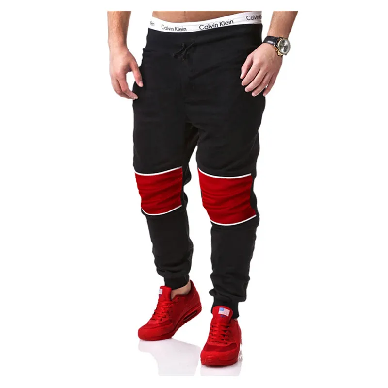 

Men Casual Pants 2018 Male Brand Straight Trousers Pure color Long Pants Cotton Sweatpants Jogger Tracksuit Funky Sweatpants XXL