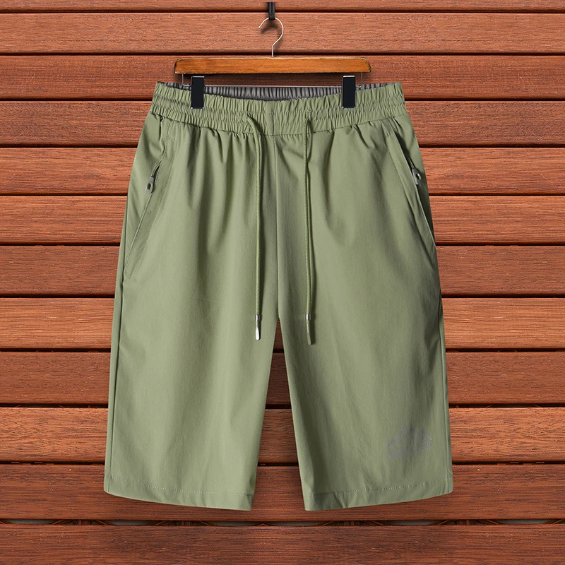 

Casual Men Shorts Beach Board Elastic force Shorts Men Quick Drying Summer Style Solid Polyester New Plus Size M-8XL