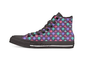 

Kawaii Aliens Casual High Top Canvas shoes sneakers For Drop shipping
