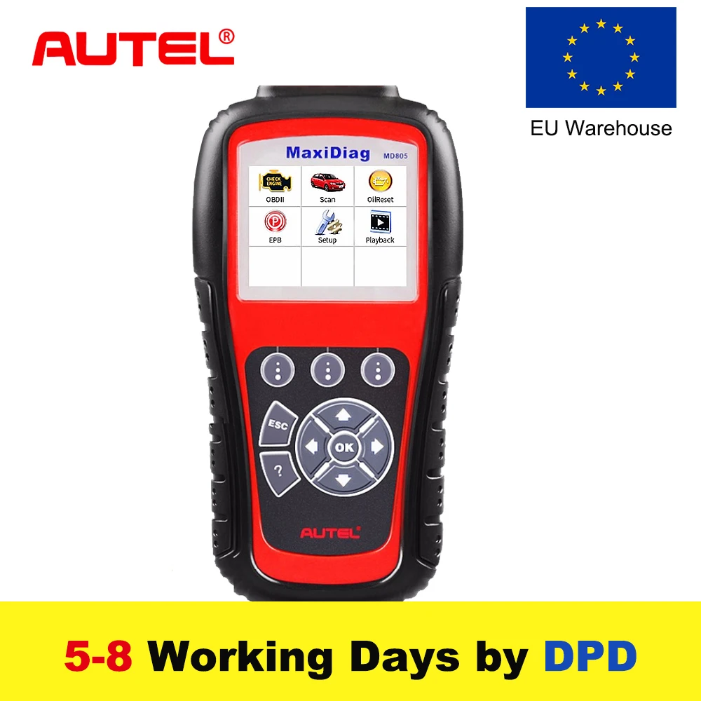 

New Autel MaxiDiag MD805 Full System OBD2 Scanner Car Diagnostic Tool Code Reader Scaner better than Autel MD802 Update Online