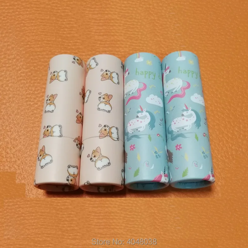 12.1mm Empty Makeup Lipstick Tube Kraft Papery Refillable Tube Lip Balm Container Round Cosmetic Lip Stick Tube  (3)
