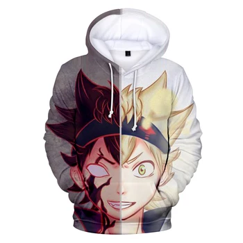 

New 3D Anime Hoodie 3D Printing Black Clover Hoodies Men Women Leisure Fashion Casual Black Clover Sweatshirt streetwear Tops