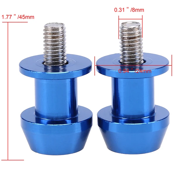 POSSBAY Universal 8mm Motorcycle CNC Swingarm Sliders Spools Stand Screws Motocross Slider for Yamaha Harley Suzuki Honda