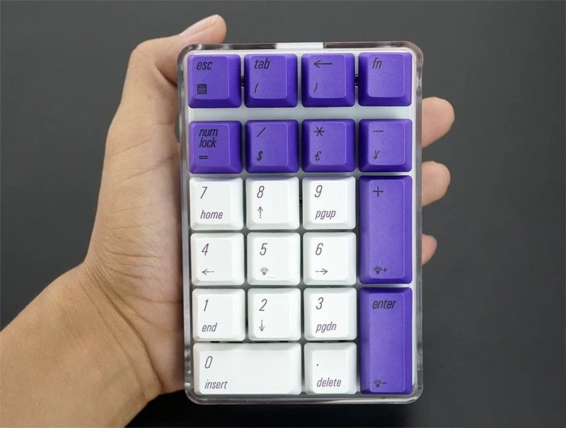 Все новые Magicforce Crystal 21 ключ USB Проводная Механическая клавиатура внешняя официальная цифровая клавиатура Cherry, Gateron Механическая ось