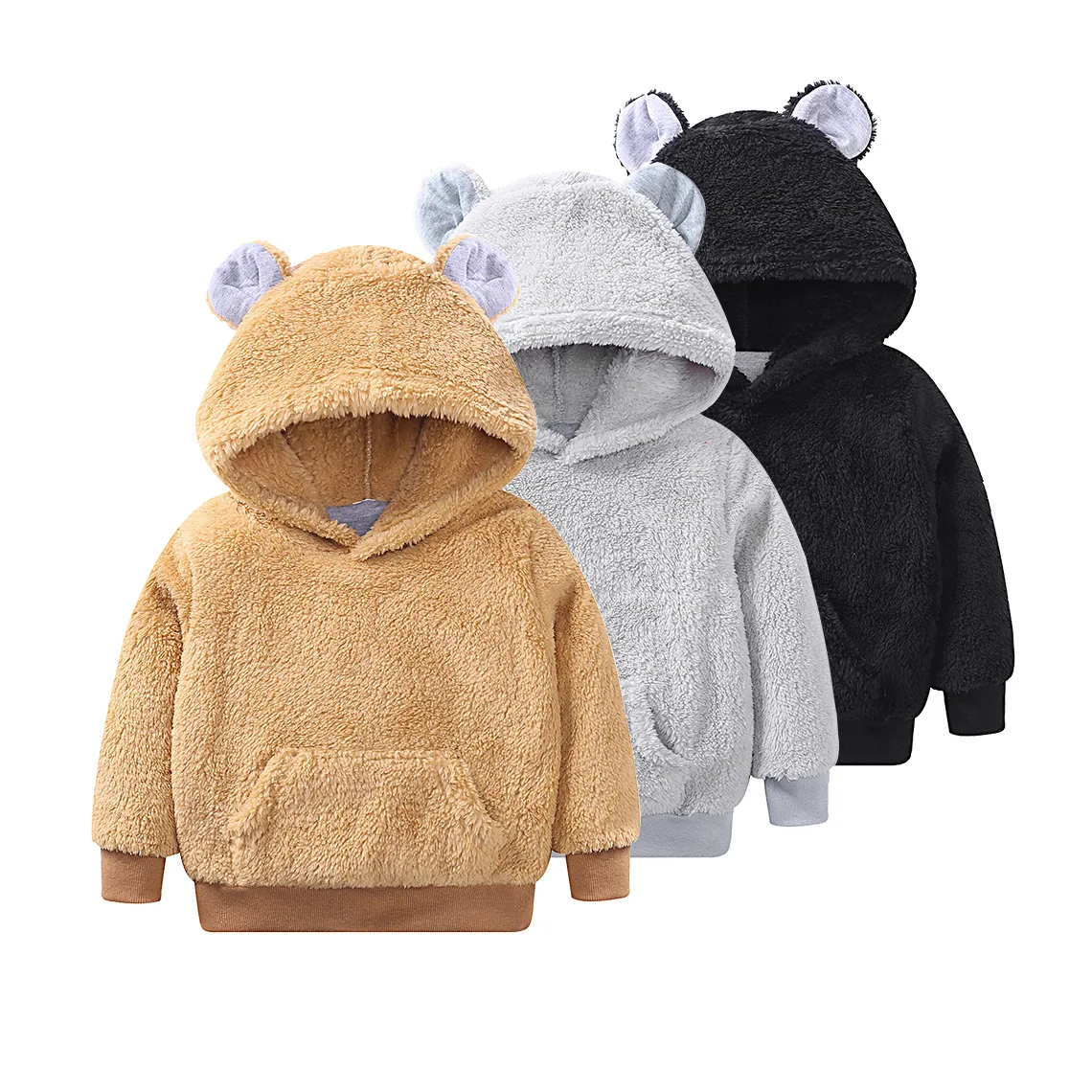 

2018 Children's New Korean Version Kids of Hooded Baby Sweater Clothing Girls Casual Hooded Jacket Boys Coat Outwear Jackets