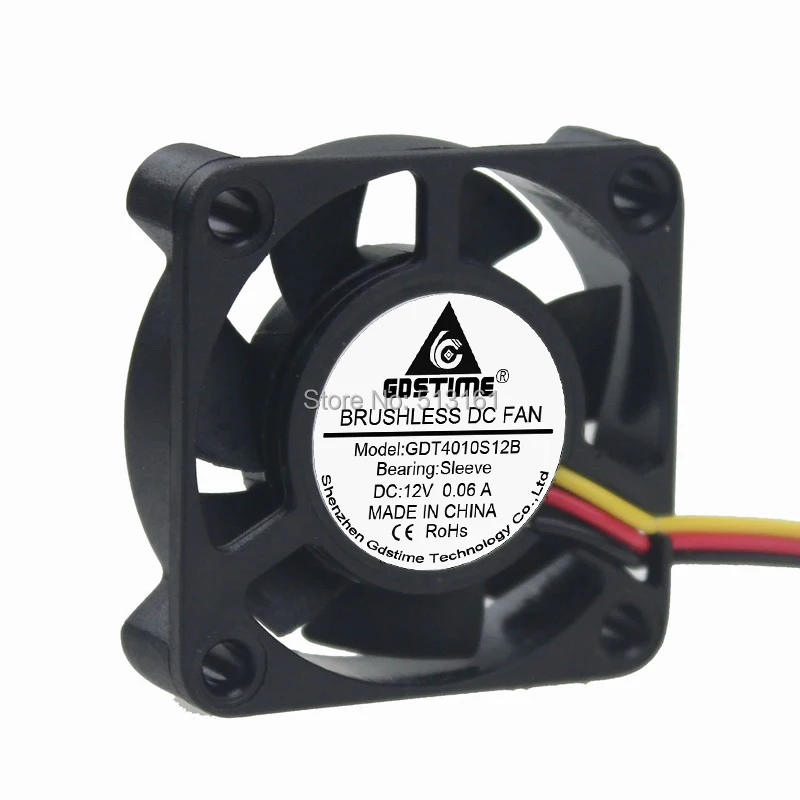 Кулер для процессора 2 шт./лот Gdstime 40 мм 4 см 3 контакта 12 В 4010 дюйма|case fan|3 pinpc cpu cooler |