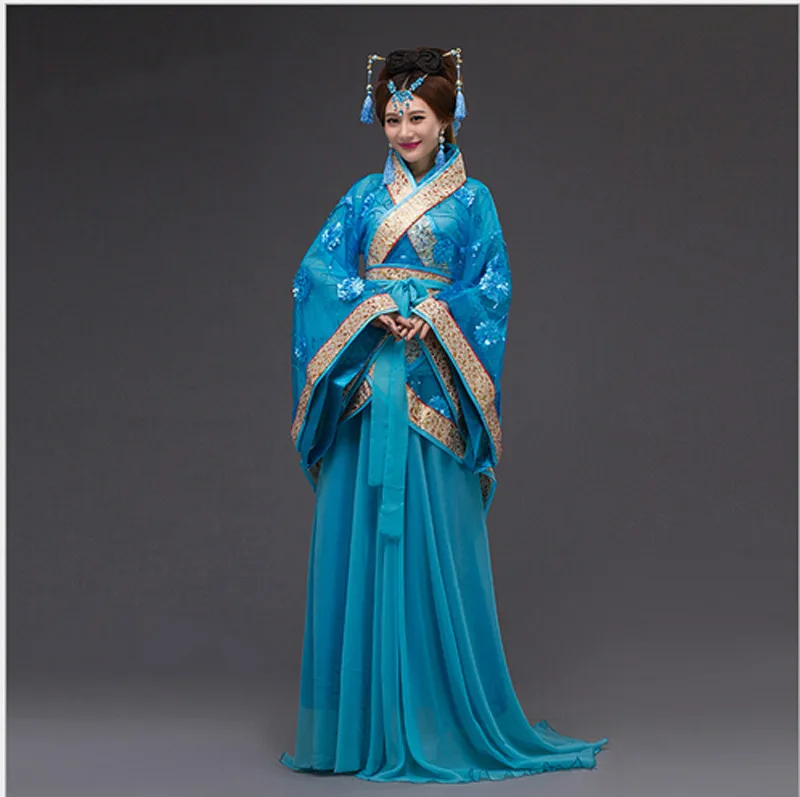 Traditional Chinese Beautiful Dance Hanfu Dress Chinese Dynasty Costume 