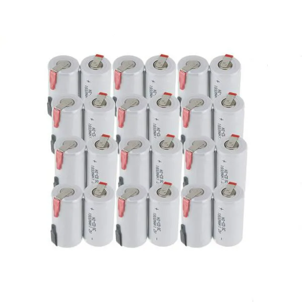 

True capacity! 12 pcs SC battery subc battery rechargeable nicd battery replacement 1.2 v accumulator 1800 mah power bank
