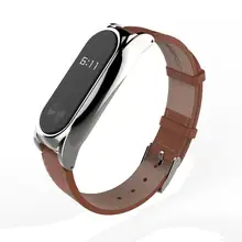Новая мода кожаный Смарт наручные часы ремешок для Xiaomi Miband 2 леверт Прямая поставка 2jul27E22