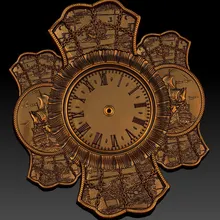 Цифровой файл в формате STL часы для ЧПУ 3D рельеф вырезка гравировка C36-20