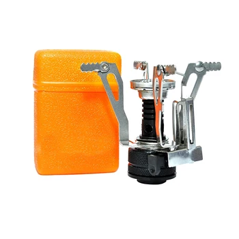 

Portable Camping Picnic Tools Newest Outdoor Picnic Gas Stove Foldable Camping Mini Steel Stove Case