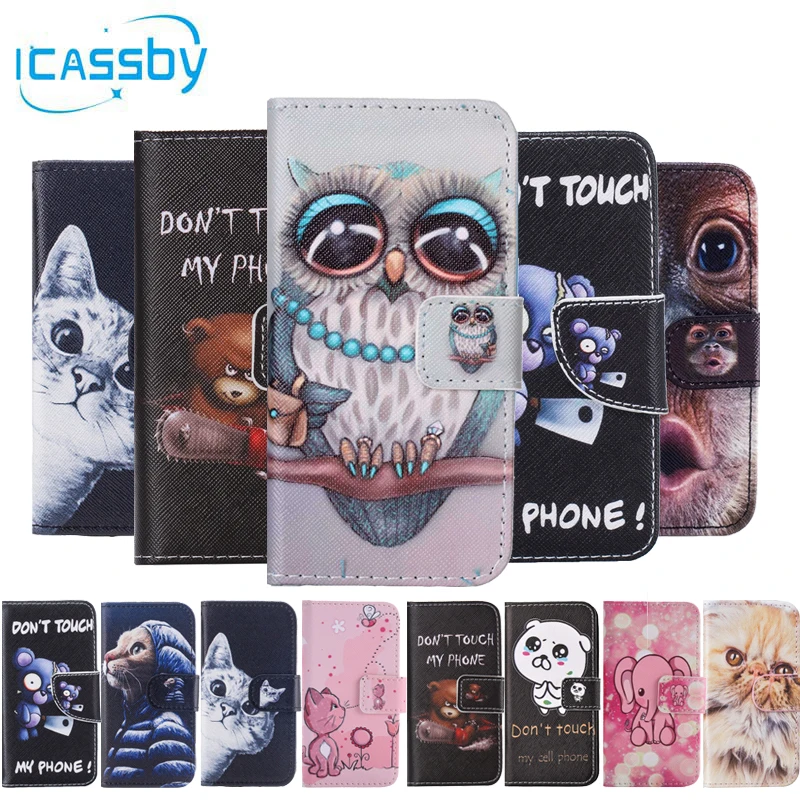 

sFor Coque Samsung Galaxy S5 Case Cute Cat Leather Flip Wallet Phone Cases For Samsung S5 Neo S5 Duos I9600 Cover Etui Capinha