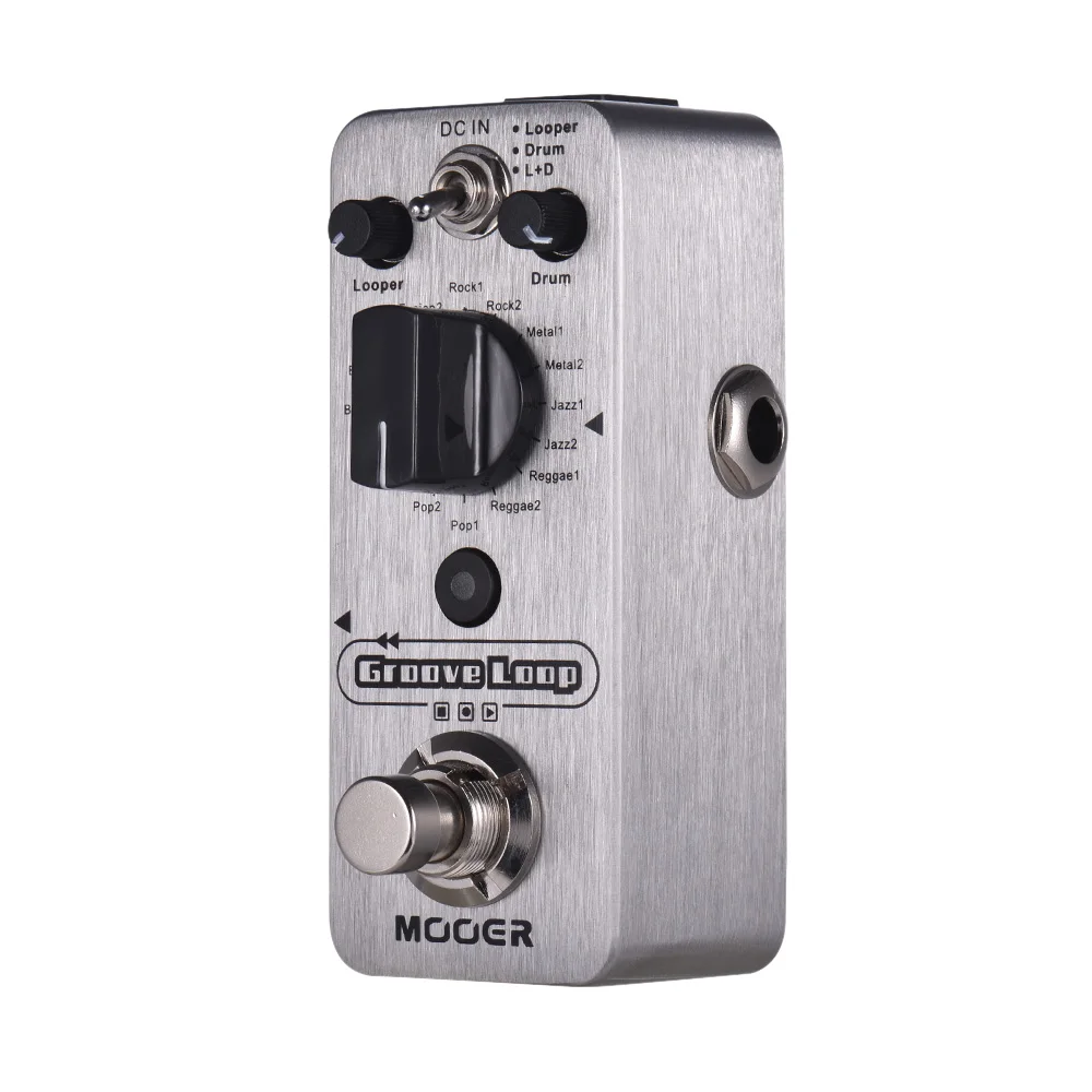 MOOER Groove Loop Guitar Pedals Drum Machine Looper Pedal 3 Modes Max 20min Recording Time Tap Tempo Guitar Effect Processor
