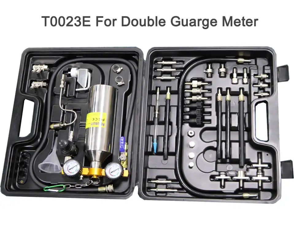 

Double Meter Injector Cleaner Tool Non--Dismantle Bottle Repair Tool With Pressure Gauge Universal Auto Car Gasoline Fuel System