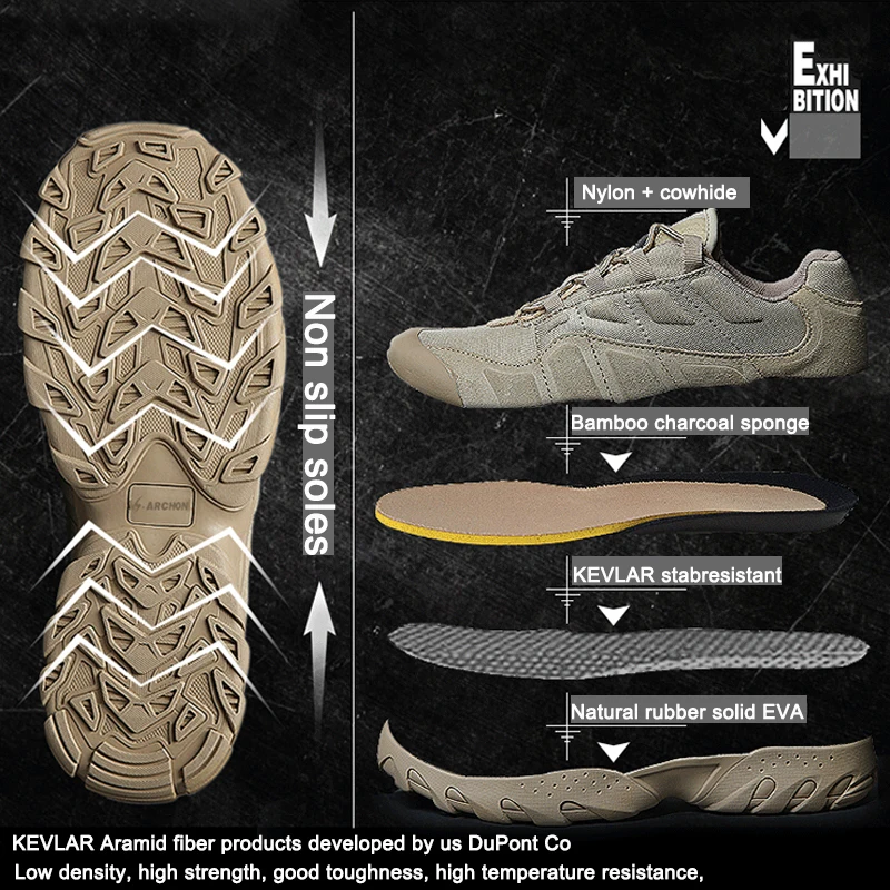 2019 Waterproof Men Desert Military Tactical Boots Male Outdoor Shoes Sneakers For Women Non-slip Work Wear Sport Climbing Shoes