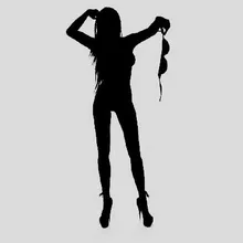 DIY urban fashion beautiful T-back sex girl lady women home car wall sticker decor decals murals art Vinyl Poster wallpaper