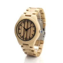 BOBO BIRD H19 Japan Quartz Watch for Men Wooden Bamboo Watch Replacement Band Watch Natural Style as Gift for Men Accept OEM