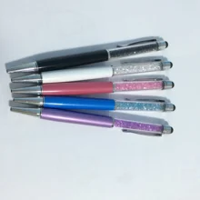 QSHOIC 30 шт./компл. кристаллический стилус экран ручка Фабрика Кристалл Ручка Металл стилус для телефона