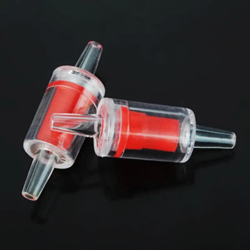 5 шт пластиковый односторонний невозвратный проверочный аквариумный клапан Co2 система аквариумный воздушный насос Красные водяные Инструменты Высокое качество#0304