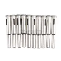 Forets à noyau revêtu de diamant 10 pièces, 5mm 6mm 8mm 10mm 12mm, scie à trous, carreaux de verre céramique marbre accessoires de travail 3