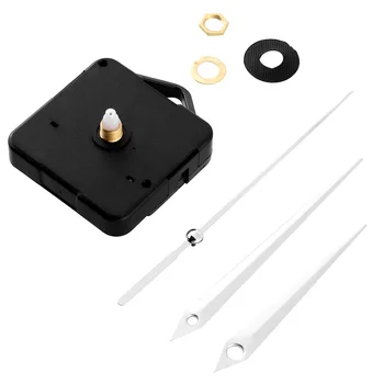 

Quartz Clock Movement Mechanism Parts Silver Hands Repair Replacing Essential Tools Wall Clock Movement Mechanism