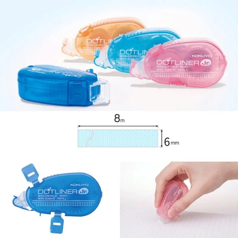

Mini Double Sided Adhesive Roller Tape Glue Dot Liner Petit Disposable For DIY