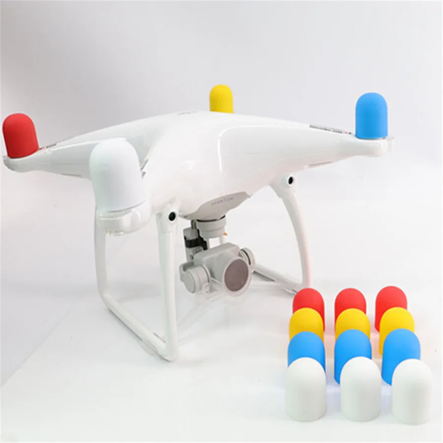 4 шт. защитный чехол для беспилотного двигателя мягкий силиконовый DJI Phantom 3/4