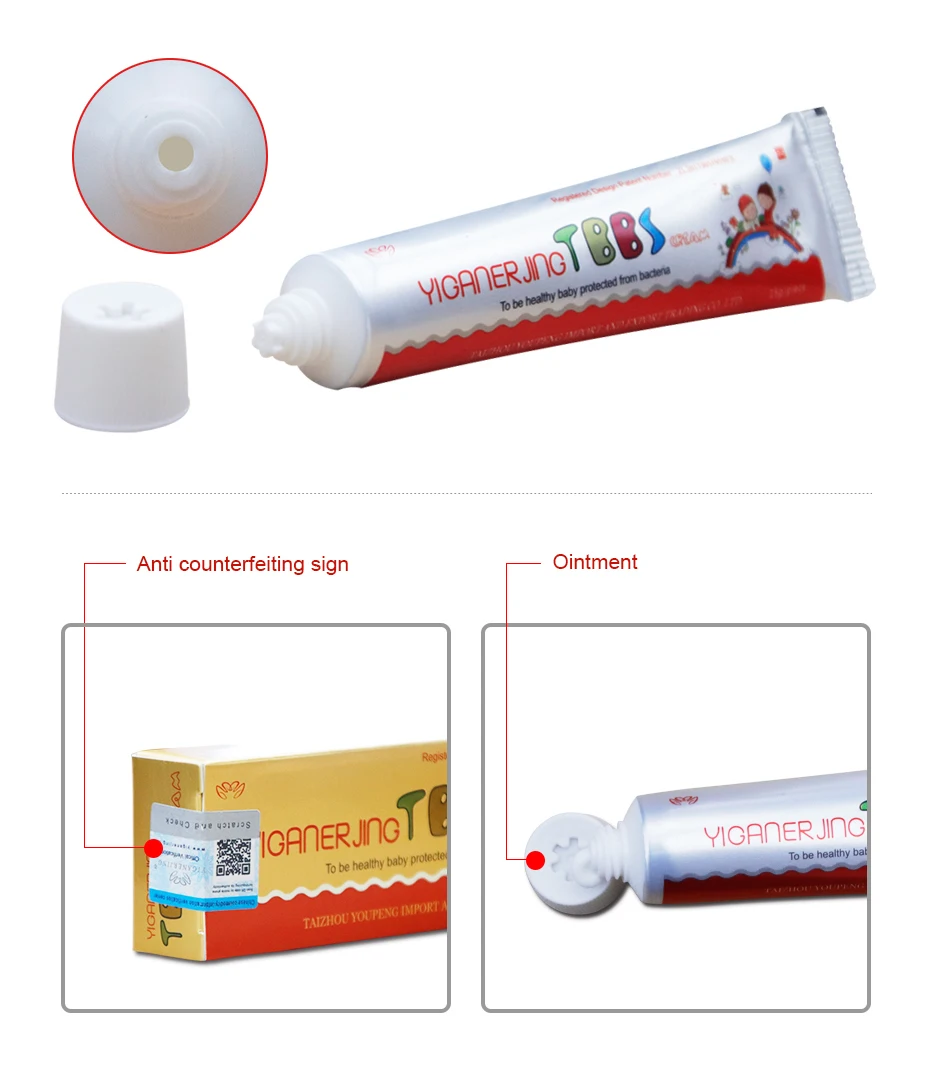 Bebê de Ervas Cremes para o Corpo Yiganerjing Crianças Naturais Psoríase Eczema Creme Pomada Coceira Antibacteriano 10pcs 14 Cheap Bronzeamento corporal
