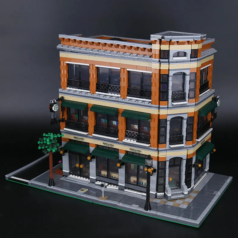 

DHL 15017 Compatible Legoing Expert City Street View 4616PCS Bookstore Cafe Sets Model Building Kits Blocks Bricks Toys Gifts