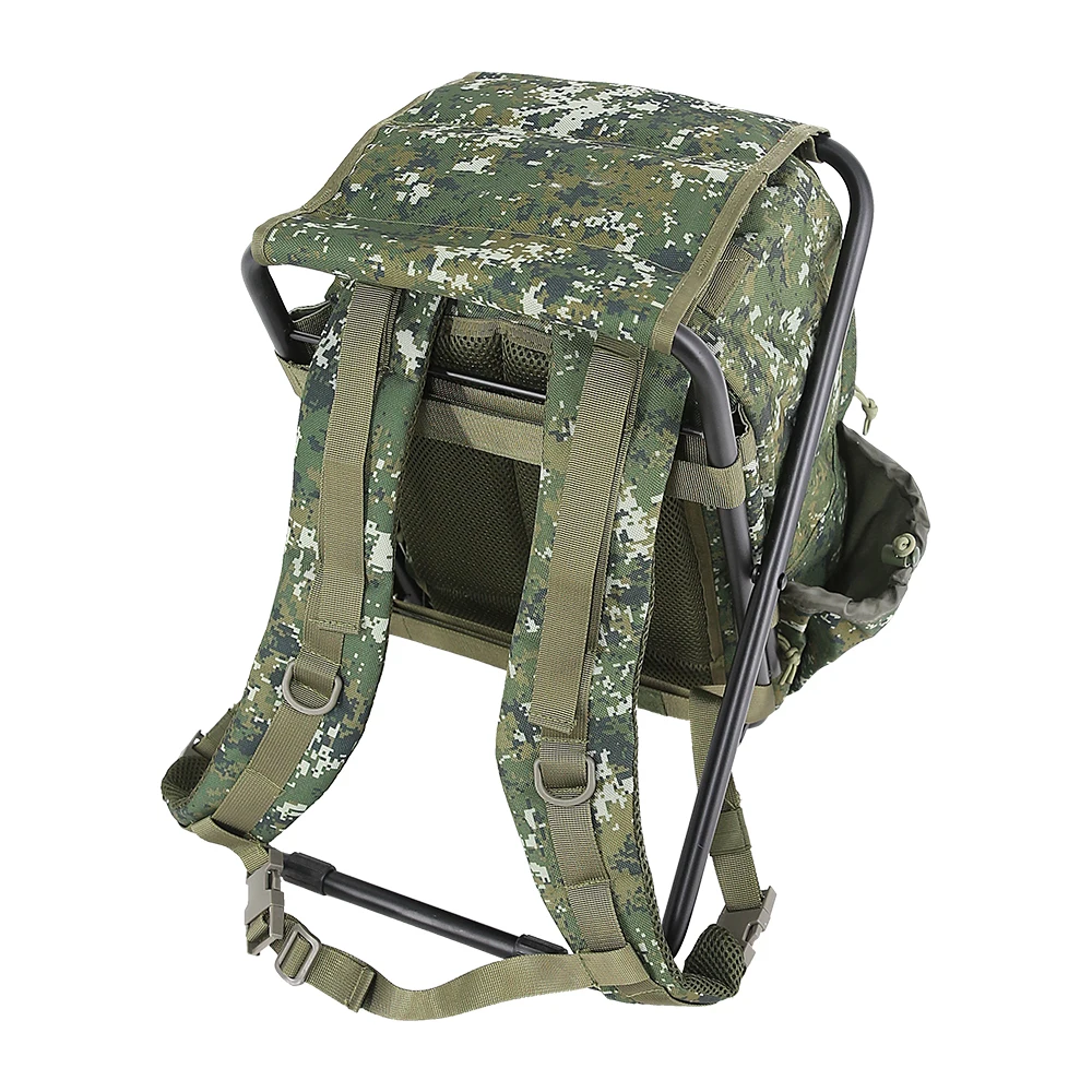 Складное рыболовное кресло тактический рюкзак табурет армейский Molle Back Pack сумка для наружного охотничьего туризма треккинга военного оборудования