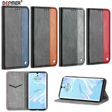 Разноцветный Чехол-книжка из искусственной кожи для huawei P20 P30 mate 20 Lite Pro P smart Pllus Y6 Y9 Y5 Nova 4 Чехол-кошелек чехол для телефона