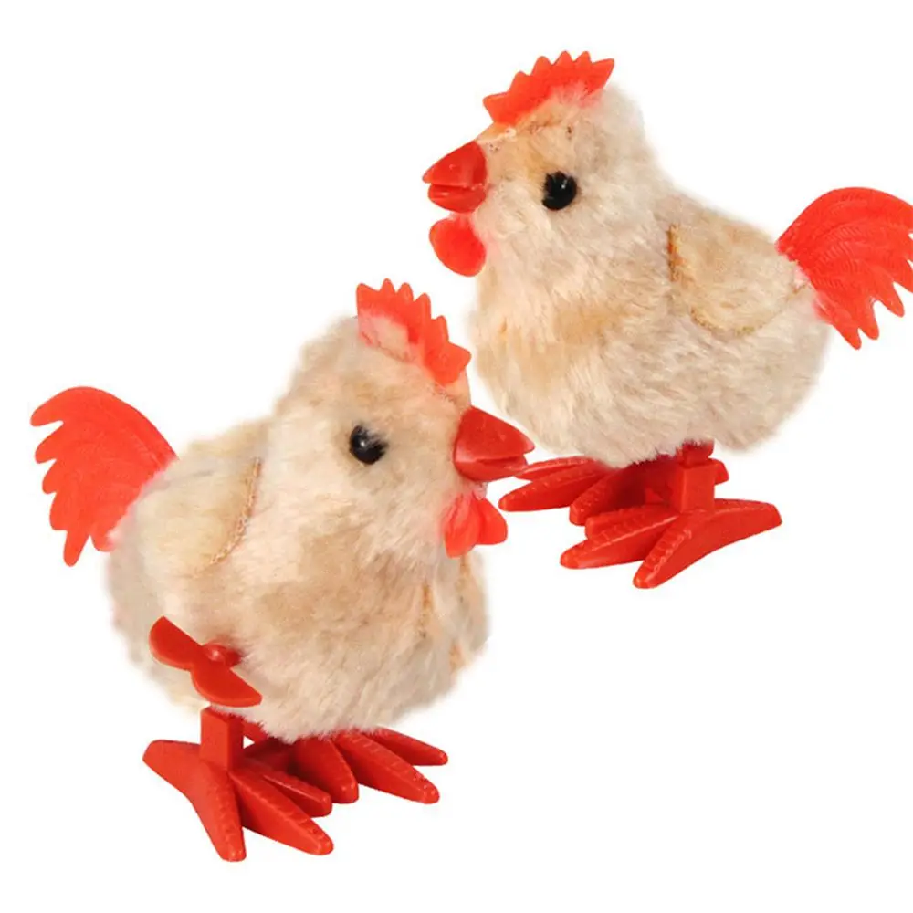 New Lovely Plush Rooster Clockwork Toy brand new high quality Wind Up